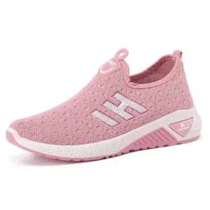 Reyanfootwear Women Fashion Fly Woven Breathable Casual Sneakers