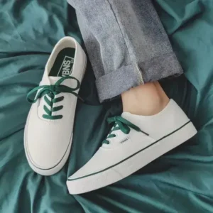 Reyanfootwear Fashion Solid Color Breathable Canvas Shoes