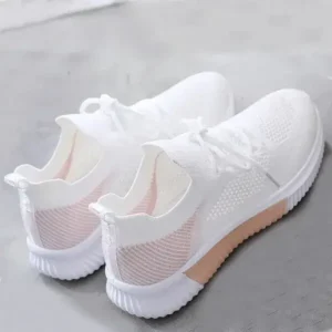 Reyanfootwear Women Fashion Color Blocking Breathable Sneakers