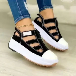 Reyanfootwear Creative Cutout Platform Sneakers