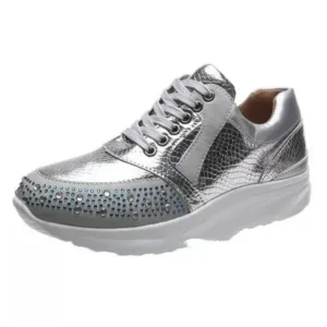 Reyanfootwear Women Fashion Rhinestones Sneakers