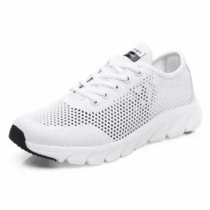 Reyanfootwear Women Fashion Sports Lace Up Hollow Design Mesh Breathable Sneakers