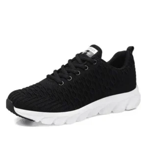 Reyanfootwear Women Fashion Casual Knit Design Mesh Breathable Running Sneakers