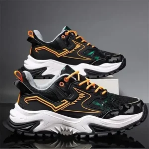 Reyanfootwear Men Casual Breathable Color Block Sneakers