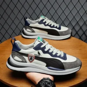 Reyanfootwear Men Casual Color Matching Breathable Sneakers