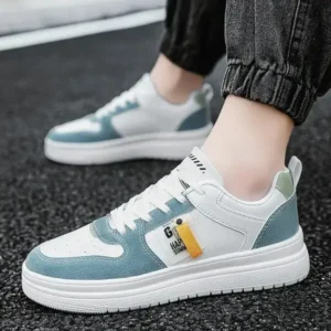 Reyanfootwear Men Fashion Color Matching Low Top Sneakers