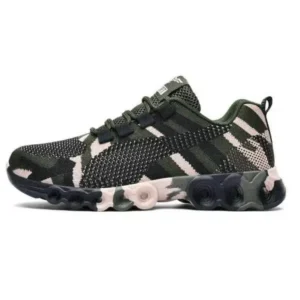 Reyanfootwear Couple Casual Camouflage Pattern Lace Up Design Breathable Sneakers