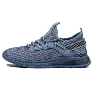 Reyanfootwear Men Casual Breathable Hollow Mesh Soft Sole Sports Shoes