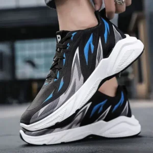 Reyanfootwear Men Fashion Color Matching Breathable Running Sneakers