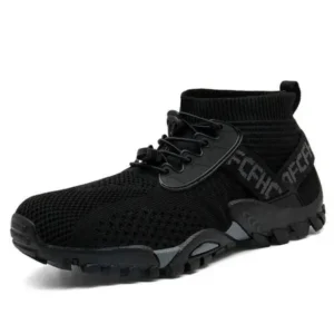 Reyanfootwear Men'S Casual Outdoor Large Size Mountaineering High Top Non-Slip Wear-Resistant Sports