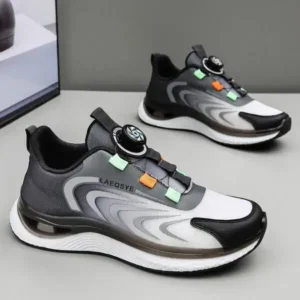 Reyanfootwear Men'S Casual Color Matching Soft Sole Shock-Absorbing Running Sneakers