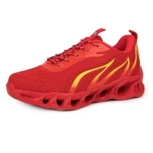 Reyanfootwear Men'S Fashion Flame Pattern Breathable Mesh Sneakers