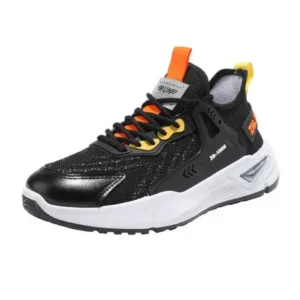 Reyanfootwear Men'S Fashion Breathable Mesh Color Block Sneakers