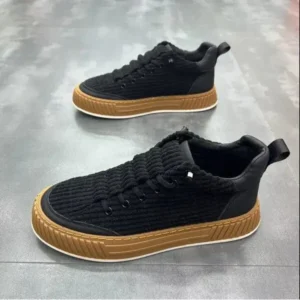 Reyanfootwear Men Fashion Suede Thick Sole Non-Slip Breathable Sneakers