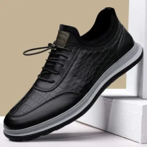 Reyanfootwear Men'S Casual Lightweight Waterproof Breathable Pu Sneakers