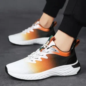 Reyanfootwear Men'S Fashion Breathable Mesh Color Block Sneakers