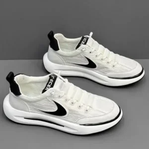 Reyanfootwear Men Fashion Color Block Breathable Mesh Low Top Sneakers