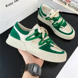 Reyanfootwear Men'S Fashion Color Matching Breathable Canvas