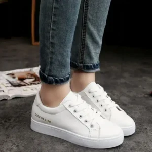 Reyanfootwear Summer Women Fashion Casual Solid Color Thick-Soled Canvas Sneakers