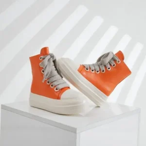 Reyanfootwear Women Casual Platform High Top Shoes