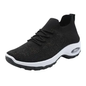 Reyanfootwear Women Fashion Fly Knit Lightweight Breathable Soft Sole Sneakers